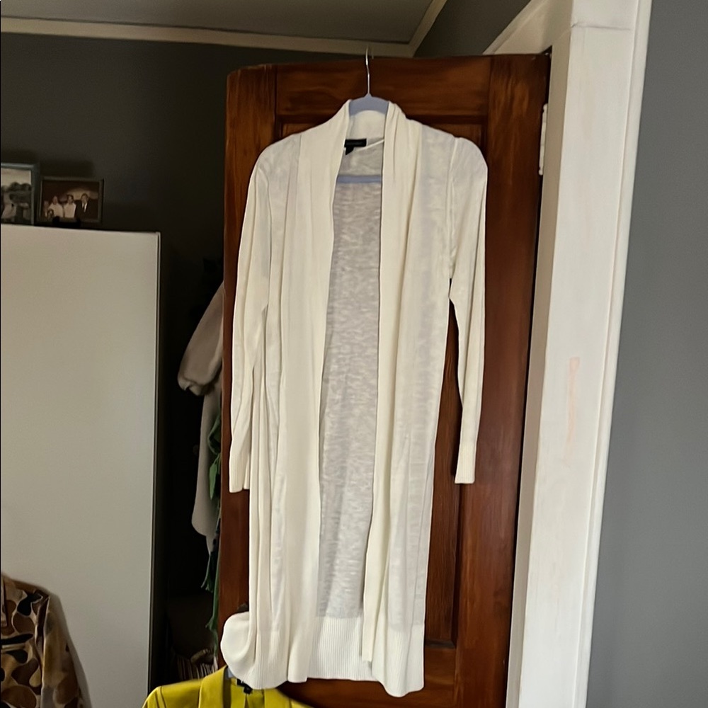 Banana Republic Cream Long Cardigan
